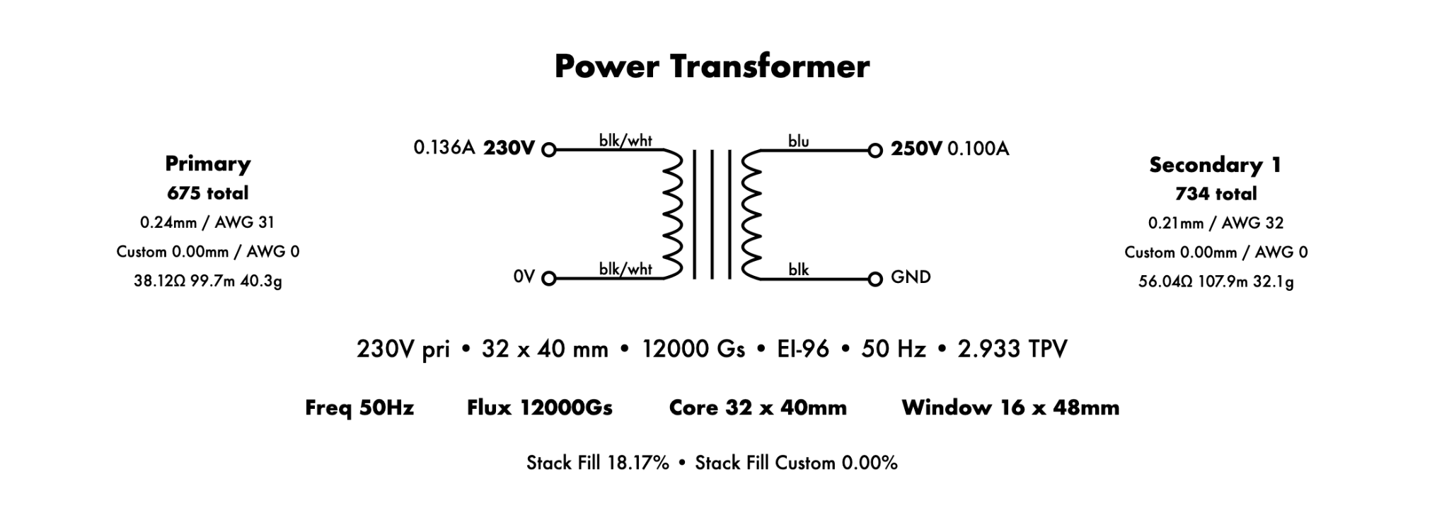 Transformer Visual Calculator